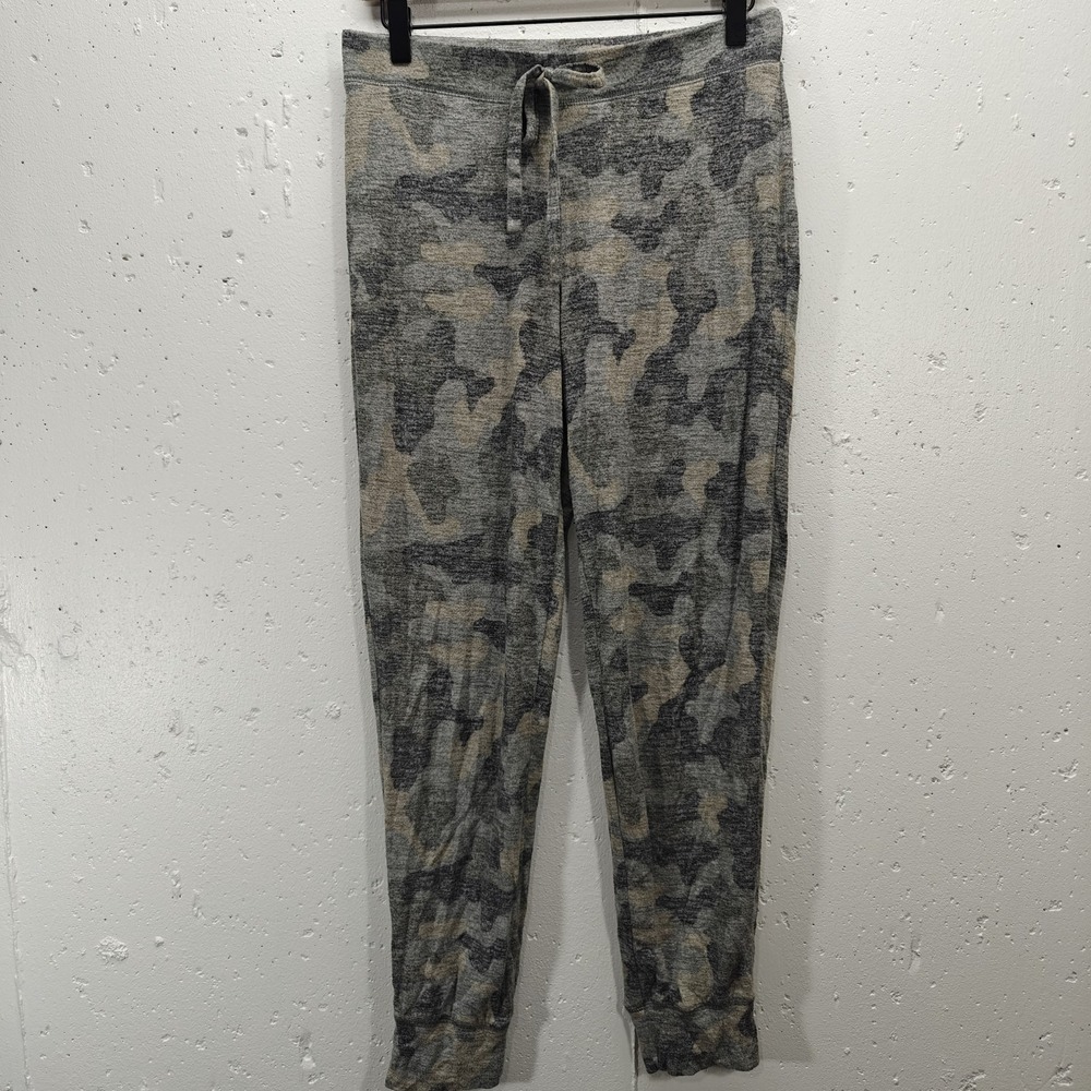 Max Studio Sleepwear Womens Lounge Pants Size Medium Camo Joggers Lightweight